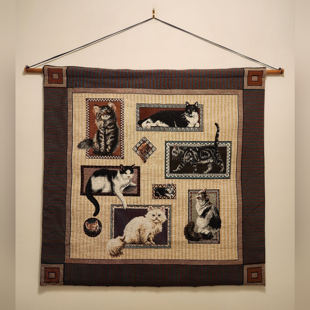 Cat tapestry wall hanging decor